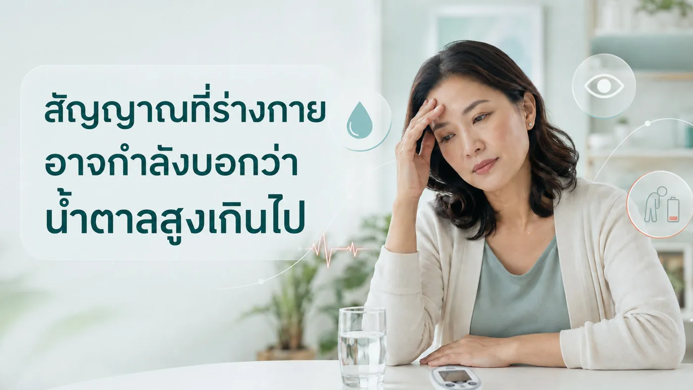 สัญญาณเตือนน้ำตาลในเลือดสูง