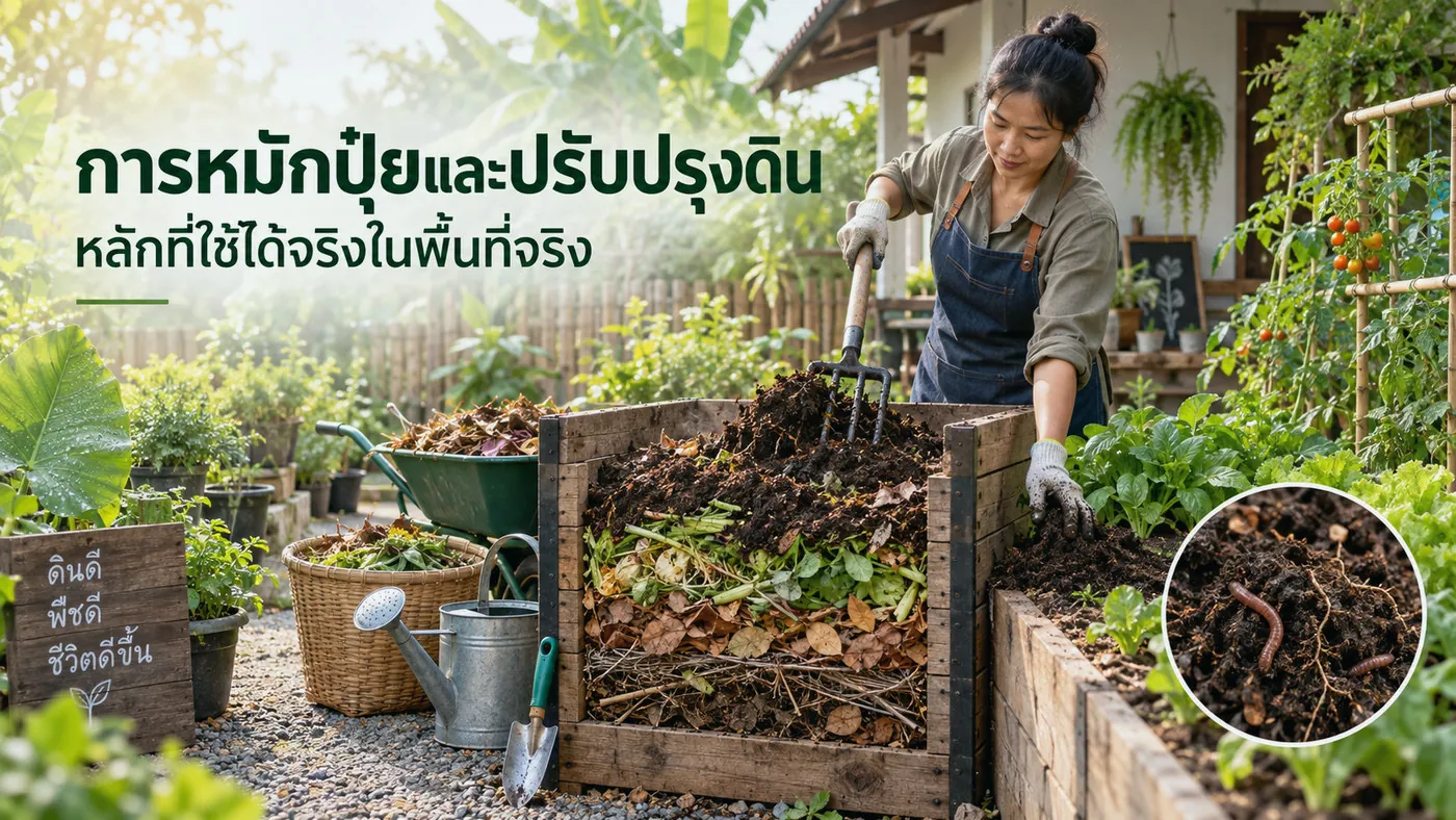 การหมักปุ๋ยและปรับปรุงดิน