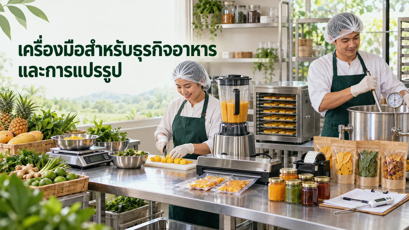 เครื่องมือสำหรับธุรกิจอาหารและการแปรรูป