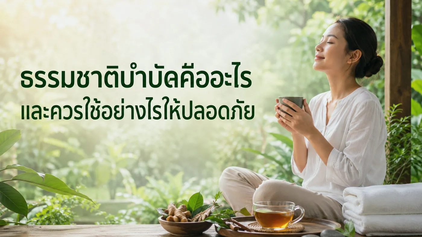 ธรรมชาติบำบัดคืออะไร และควรใช้อย่างไรให้ปลอดภัย