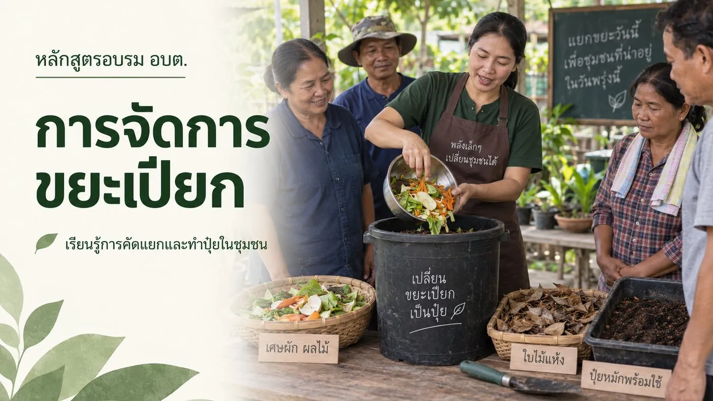 หลักสูตรอบรม อบต. — การจัดการขยะเปียก